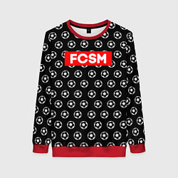 Свитшот женский FCSM Supreme, цвет: 3D-красный