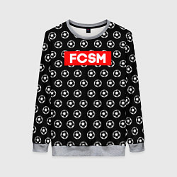 Свитшот женский FCSM Supreme, цвет: 3D-меланж