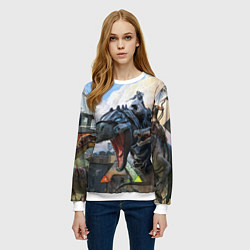 Свитшот женский ARK: Survival Evolved, цвет: 3D-белый — фото 2