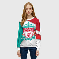Свитшот женский FC Liverpool, цвет: 3D-белый — фото 2