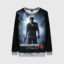 Свитшот женский Uncharted 4: A Thief's End, цвет: 3D-меланж