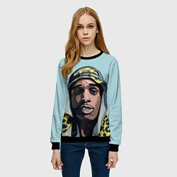 Свитшот женский ASAP Rocky: Far East, цвет: 3D-черный — фото 2