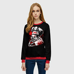 Свитшот женский Pudge Chef, цвет: 3D-красный — фото 2