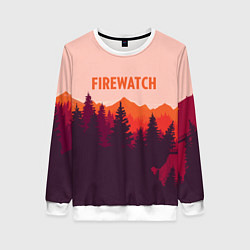 Свитшот женский Firewatch: Orange Style, цвет: 3D-белый