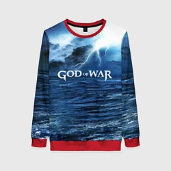 Свитшот женский God of War: Sea ​​rage, цвет: 3D-красный