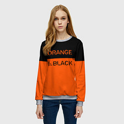 Свитшот женский Orange Is the New Black, цвет: 3D-меланж — фото 2