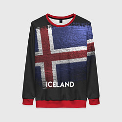 Свитшот женский Iceland Style, цвет: 3D-красный