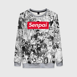 Свитшот женский SENPAI Stories, цвет: 3D-меланж