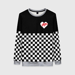 Свитшот женский ФРЕНДЗОНА: ЧБ, цвет: 3D-меланж