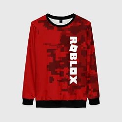 Свитшот женский ROBLOX: Red Camo, цвет: 3D-черный