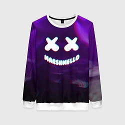 Женский свитшот Marshmello: Violet Glitch