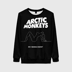 Свитшот женский Arctic Monkeys: Do i wanna know?, цвет: 3D-черный