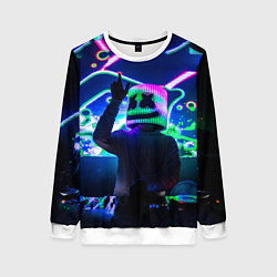 Женский свитшот Marshmello: Neon DJ