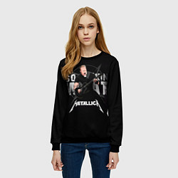Свитшот женский Metallica black, цвет: 3D-черный — фото 2