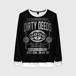 Свитшот женский AC/DC: Dirty Deeds, цвет: 3D-белый