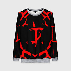 Свитшот женский DOOM: Red Slayer, цвет: 3D-меланж