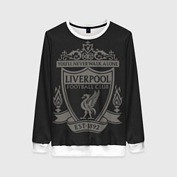 Свитшот женский Liverpool - Classic Est 1892, цвет: 3D-белый