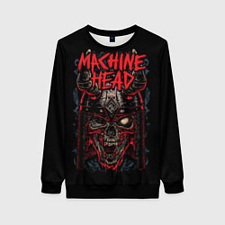 Свитшот женский Machine Head: Blooded Skull, цвет: 3D-черный