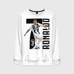 Свитшот женский Ronaldo the best, цвет: 3D-белый
