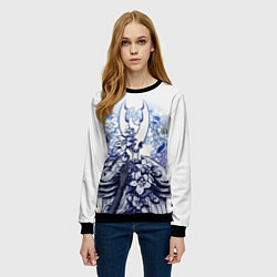 Свитшот женский Hollow Knight, цвет: 3D-черный — фото 2