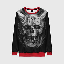 Свитшот женский Slipknot: Devil Skull, цвет: 3D-красный