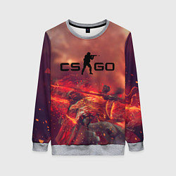 Женский свитшот CS GO logo abstract style