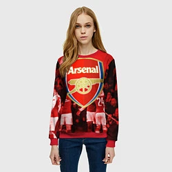Свитшот женский Arsenal, цвет: 3D-красный — фото 2