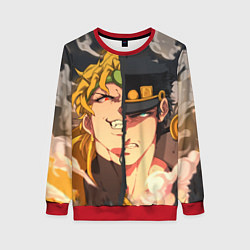 Свитшот женский Dio Brando x Jotaro, цвет: 3D-красный