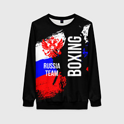 Женский свитшот Boxing Russia Team и герб РФ