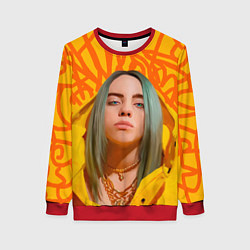 Свитшот женский Billie Eilish, цвет: 3D-красный