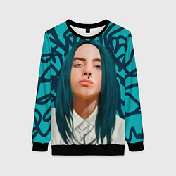 Свитшот женский Billie Eilish, цвет: 3D-черный