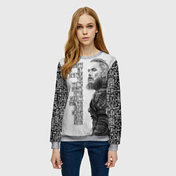 Свитшот женский И смерти нет почетней той, цвет: 3D-меланж — фото 2