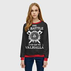 Свитшот женский Vikings, цвет: 3D-красный — фото 2
