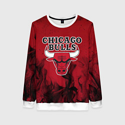 Свитшот женский CHICAGO BULLS, цвет: 3D-белый