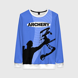 Свитшот женский Archery, цвет: 3D-белый