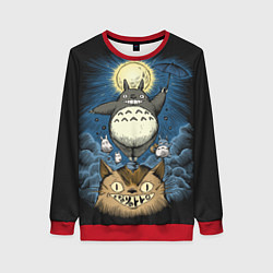 Свитшот женский My Neighbor Totoro, цвет: 3D-красный