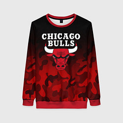 Свитшот женский CHICAGO BULLS, цвет: 3D-красный