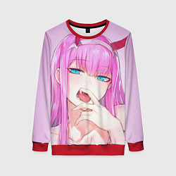 Свитшот женский Ahegao, цвет: 3D-красный