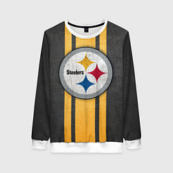 Свитшот женский Pittsburgh Steelers, цвет: 3D-белый