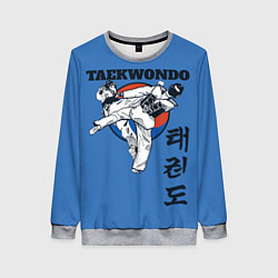 Свитшот женский Taekwondo, цвет: 3D-меланж
