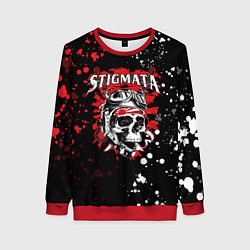 Свитшот женский Stigmata, цвет: 3D-красный