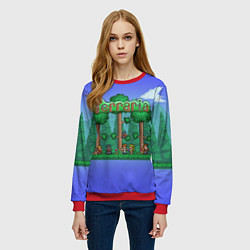 Свитшот женский Terraria, цвет: 3D-красный — фото 2