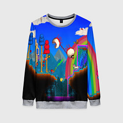 Свитшот женский TERRARIA GAME, цвет: 3D-меланж