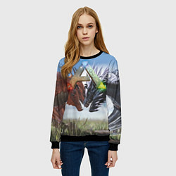 Свитшот женский Ark Survival Evolved, цвет: 3D-черный — фото 2