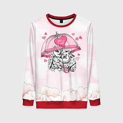 Женский свитшот Влюбленные совушки