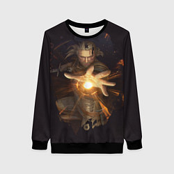 Свитшот женский Ведьмак, цвет: 3D-черный