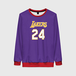Свитшот женский Los Angeles Lakers Kobe Brya, цвет: 3D-красный