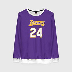 Свитшот женский Los Angeles Lakers Kobe Brya, цвет: 3D-белый