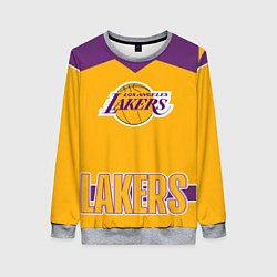 Свитшот женский Los Angeles Lakers, цвет: 3D-меланж