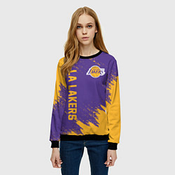 Свитшот женский LA LAKERS, цвет: 3D-черный — фото 2